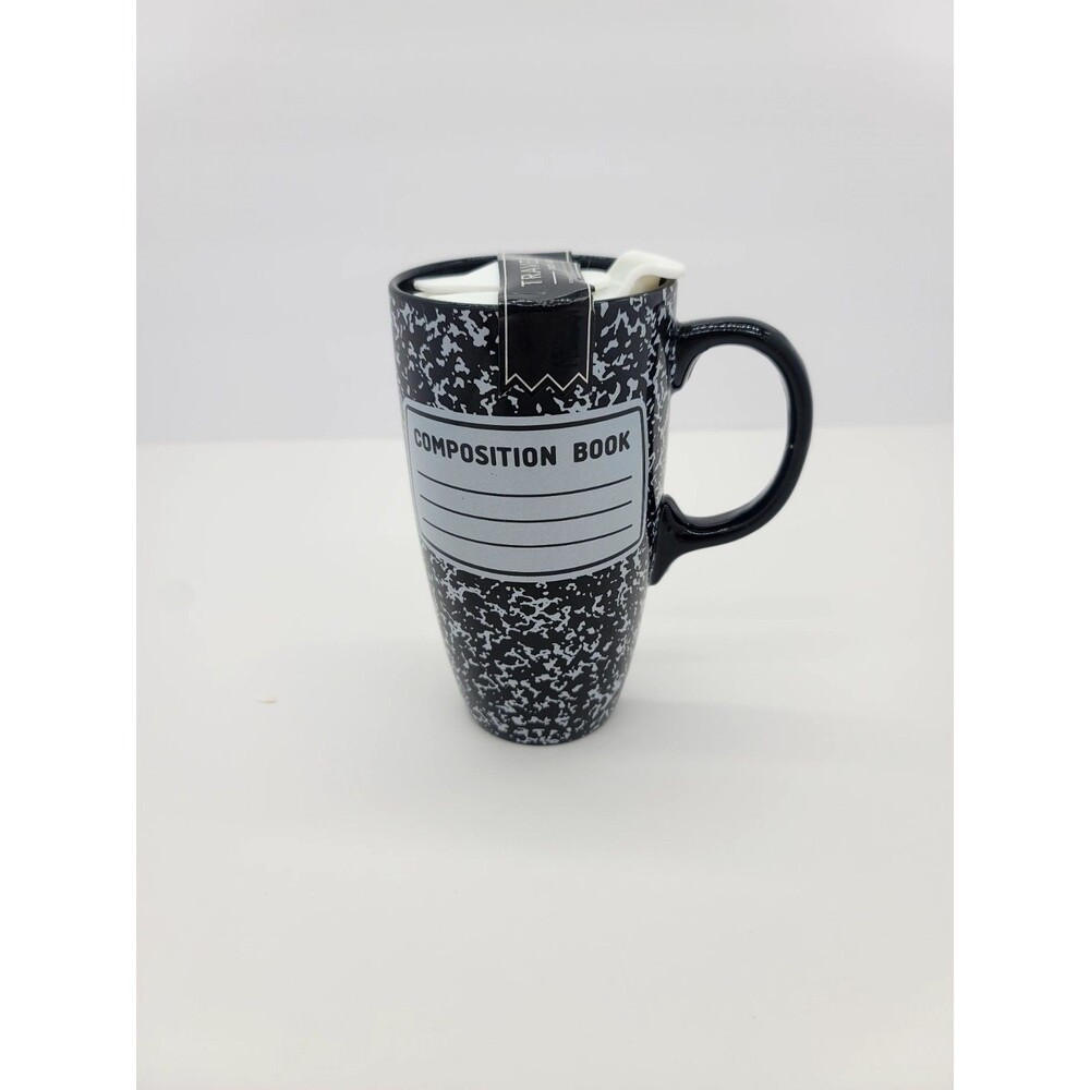 Composition Notebook Travel Mug 18oz  With Lids Teacher School Writers Gift